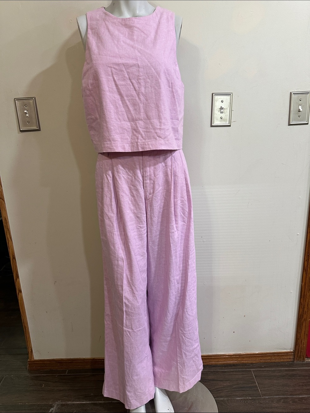 Banana republic Linen Wide-Leg pants and sleeveless top set